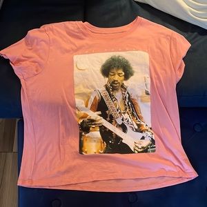 Pink “Jimi Hendrix” graphic tee